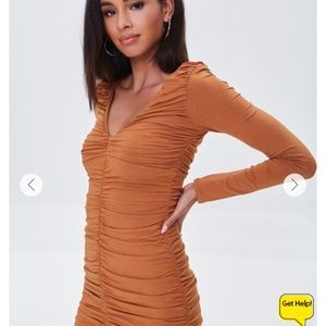 Ruched Bodycon Mini Dress